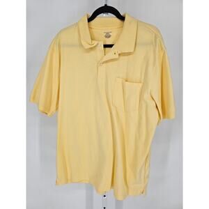 Covington Mens Sz XL Short Sleeve Golf Polo Shirt Light Yellow